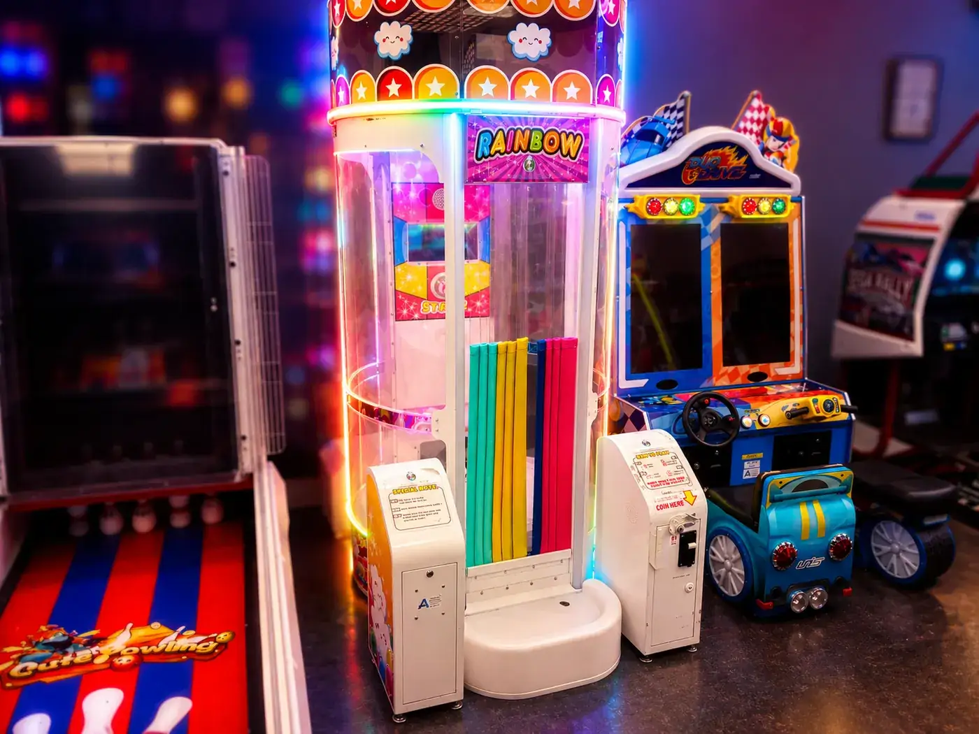 Rainbow Prize Tower prize dispenser for younger players