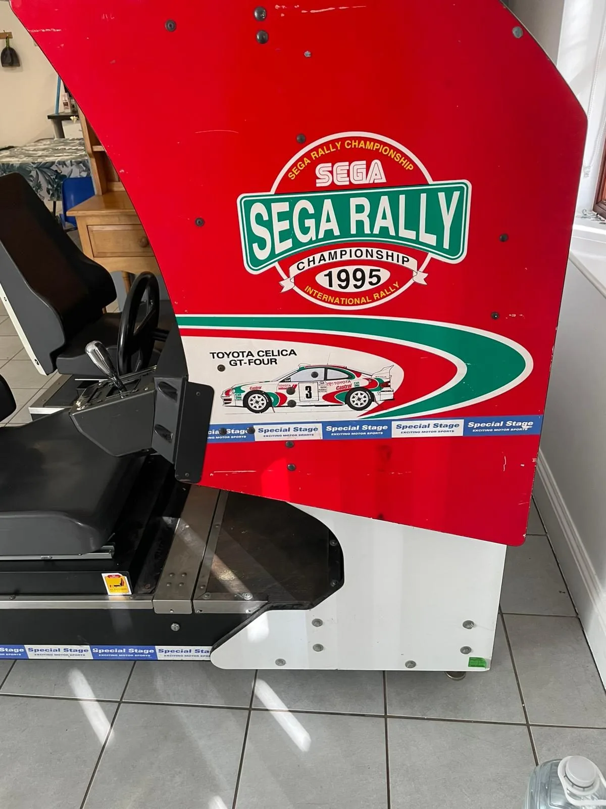 Sega Rally Championship 1995 side art with Toyota Celica livery