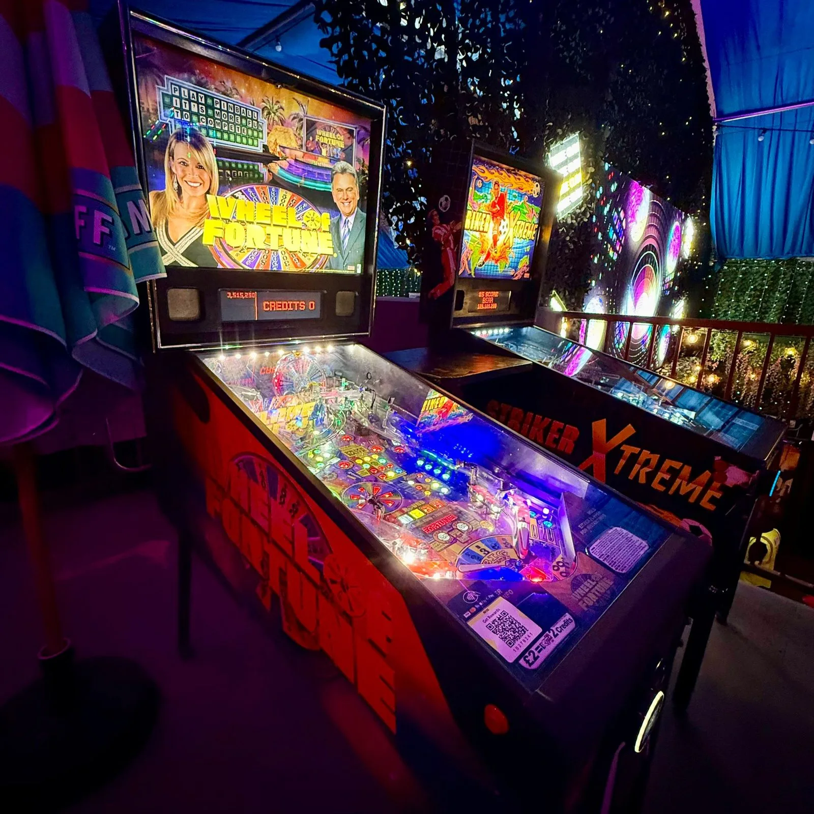 Stern pinball machines on the floor at Fire, Vauxhall