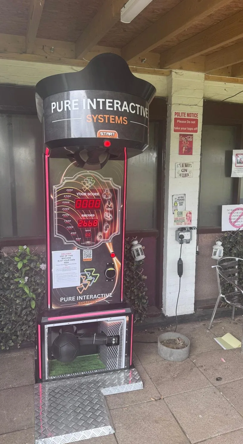 Strike & Score combined boxing and kick-pad machine on free loan at a sports club